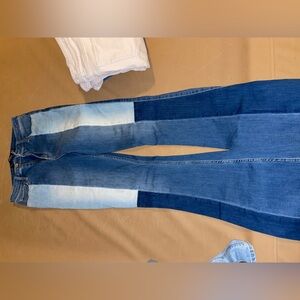 Hollister Two-Tone Flare Jeans